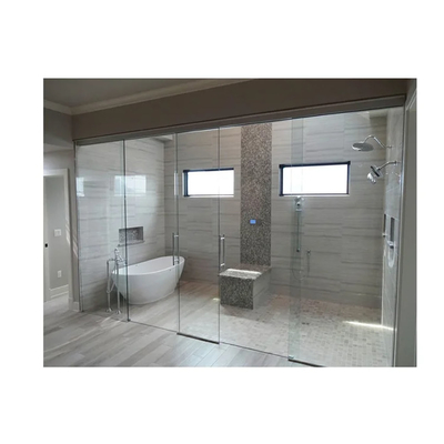 80X80 Noir Petit Carré Cabine de douche en verre pour la maison Travaux de bord plat poli