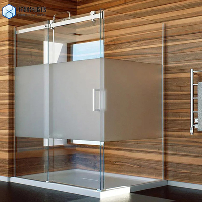 Conception sans cadre sur mesure Demande de verre trempé Porte coulissante de douche pour salle de bains