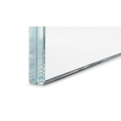 Verre 4 mm 12 mm EVA film décoratif de la clôture de motifs de fenêtre laminée à nervures Verre avec certificat de verre laminé trempé