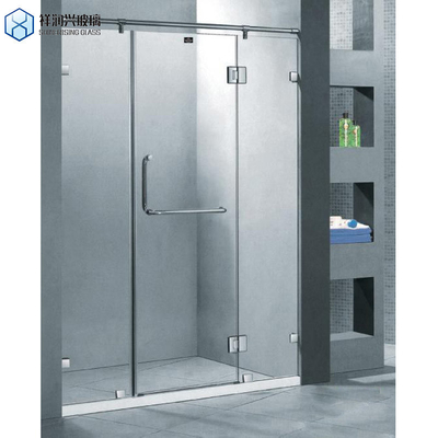 Style moderne verre trempé design élégant sans cadre douche en verre unique porte coulissante