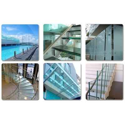 Bardage balustrade au toit-terrasse Escalier au sol Épaisseur du verre stratifié Demande d'énergie