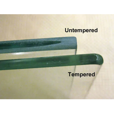 Double porte vitrée réfrigérateur verre trempé à l'épaisseur de 3 mm-19 mm technique stratifiée