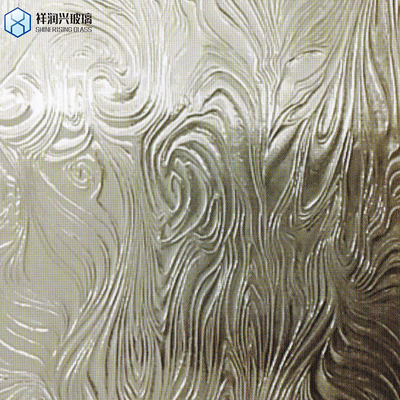 Verre à motifs moulés pour décoration de douche décoratif