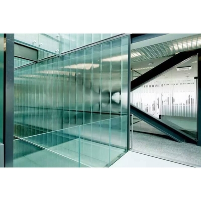 10 mm verre trempé pour porte de bâtiment commercial bord poli plat personnalisation de travail