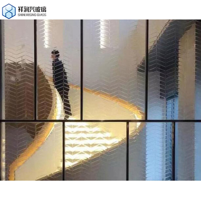 Fournir du verre décoratif de 5 mm art modèle de verre utilisé pour la table de porte de fenêtre SGS certifié