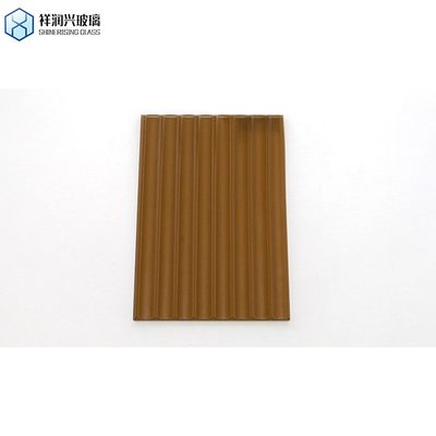 Glace flottante à motifs clairs Chinchilla Karatachi Brown Glace en relief pour le bâtiment