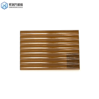 Glace flottante à motifs clairs Chinchilla Karatachi Brown Glace en relief pour le bâtiment