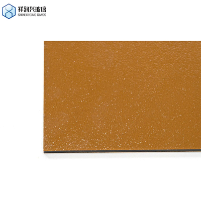 Glace à pression trempée à la pluie/diamant/art de l'eau, décoratif, chimique, de type Qingdao, de type marron, en relief