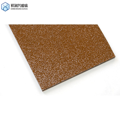 Diamant d'eau brune en relief courbe durci écran de douche verre sur mesure demande
