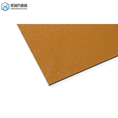 Verre à motifs marron décoratif de 4 mm de couleur teintée claire pour l'architecture