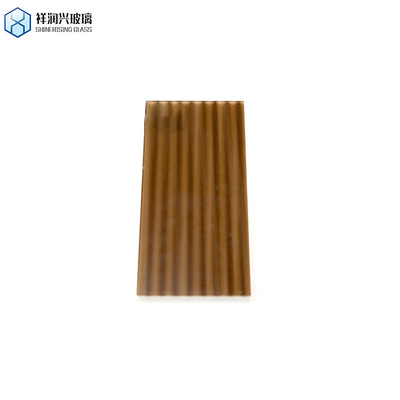 Certifié ISO 3mm-8mm en bronze clair Karatachi Qingdao Mistlite Flora Fluted Pattern Glass