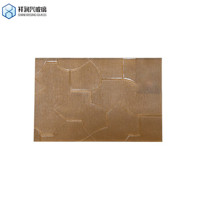 Shahe 5 mm 6 mm 8 mm 10 mm 12 mm Moru Vitrage à motifs figurés Personnalisation Vitrage en relief brun