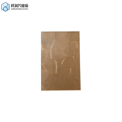 Shahe 5 mm 6 mm 8 mm 10 mm 12 mm Moru Vitrage à motifs figurés Personnalisation Vitrage en relief brun