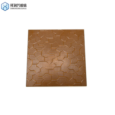 Shahe 5 mm 6 mm 8 mm 10 mm 12 mm Moru Vitrage à motifs figurés Personnalisation Vitrage en relief brun