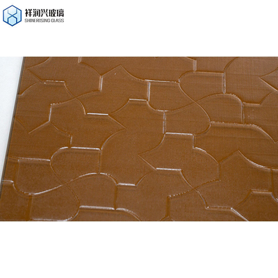 Shahe 5 mm 6 mm 8 mm 10 mm 12 mm Moru Vitrage à motifs figurés Personnalisation Vitrage en relief brun