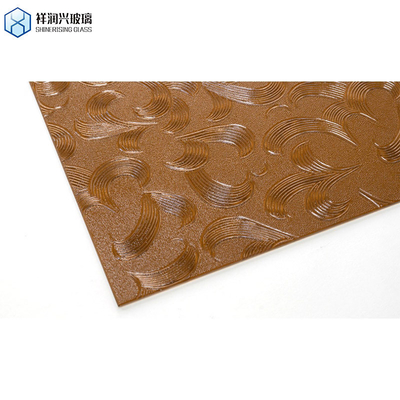 Principaux produits 5 mm de verre en relief brun stratifié pour le verre à motifs de Qingdao 2023