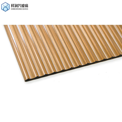 Type de rouleau unique de couleur de couleur solide de couleur brune de verre à motifs Qingdao Moru Karatachi