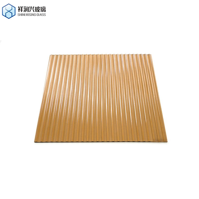 Type de rouleau unique de couleur de couleur solide de couleur brune de verre à motifs Qingdao Moru Karatachi