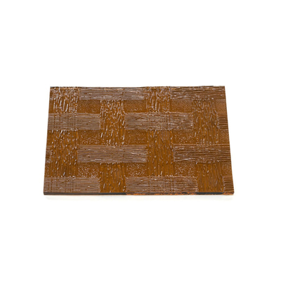 5 3 mm 4 mm 5 mm vitrage à motifs en verre en relief brun avec bord plat poli