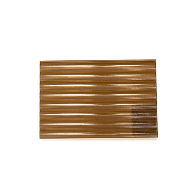 Boîtier de douche en verre de sécurité en marron en relief avec taille personnalisée et motif clair