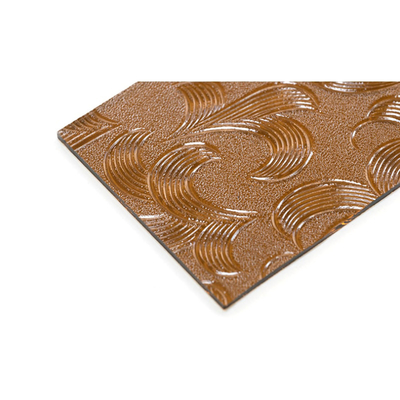 Certifié SGS Flora Qingdao Mistlite Karatachi Diamant Brown Clair Verre de sécurité en relief