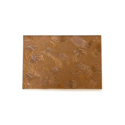 Certifié SGS Flora Qingdao Mistlite Karatachi Diamant Brown Clair Verre de sécurité en relief