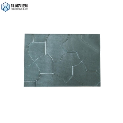 Verre à motifs décoratifs de 4 mm de couleur teintée claire, parfait pour les couches de fenêtre