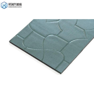 Verre à motifs 4mm 6mm 8mm 12mm Conception personnalisée Figure de verre Tempered Glass Bégonie