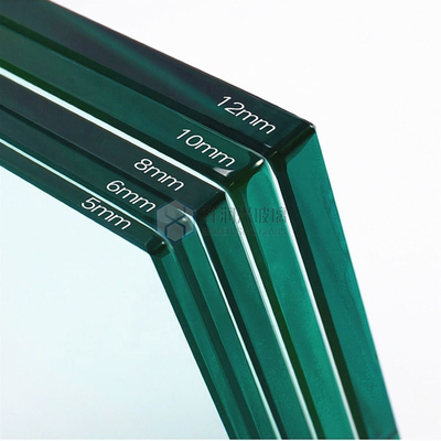 Verre à sandwich de sécurité trempé laminé sur mesure de 12 mm avec bord plat poli