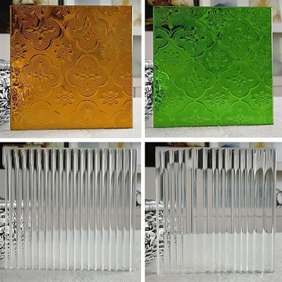 Moru Flûte de bois tacheté Cathédrale arc-en-ciel Satinlite océanique Aqualite texturé motif verre câblé pour 5