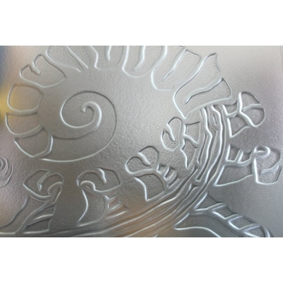2100 mm X 2440 mm Taille Structure solide Claire Moru Vitrage à figures Vitrage certifié ISO