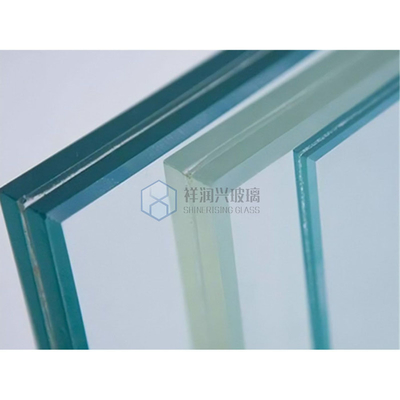 Verre trempé plat pour façade de verre architectural plafond de garde-corps et conception courbée sur mesure