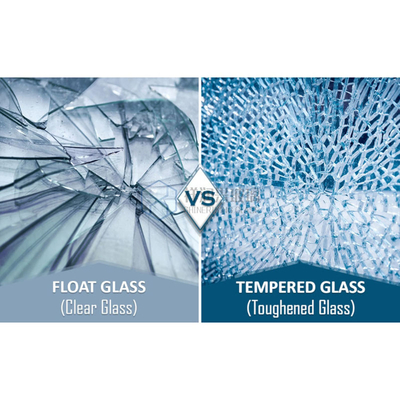 SGS certifié 4mm-15mm Custom Clear Fully Tempered Safety Glass pour le verre de construction