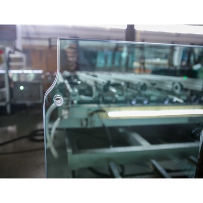Taille personnalisée revêtement en poudre verre trempé laminé fenêtre fixe pour le commerce