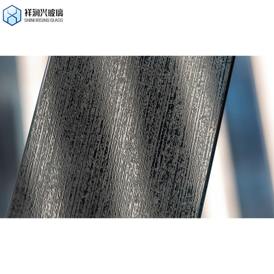 Verre à motifs trempés pour porte de balcon Art moderne Design stratifié Promotion de la sécurité