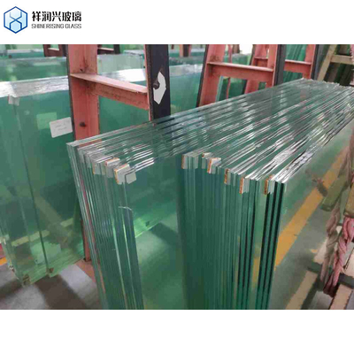 Verre trempé physiquement de 6 mm, 8 mm, 10 mm, 12 mm, durci avec bord plat poli