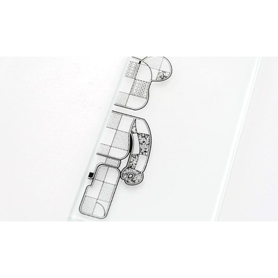 Verre solide 3/4/5/5.5/6/8/10 mm à motifs/figures pour la construction de bords plats poli