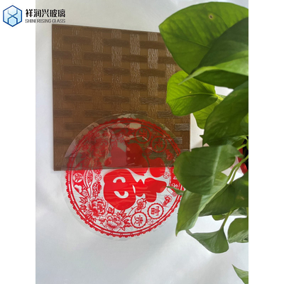 Verre à motifs Nashiji de couleur bronze doré personnalisé avec bord plat poli