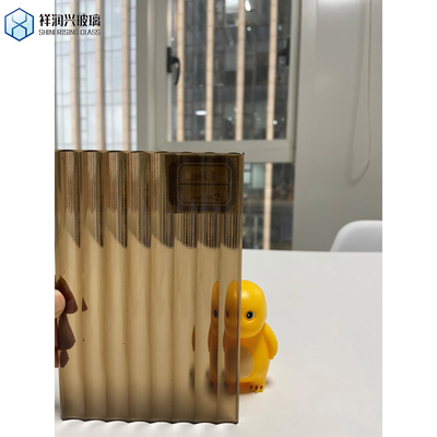 Verre flottant transparent de 4 mm de bronze, verre à motifs diamantés avec certificat SGS