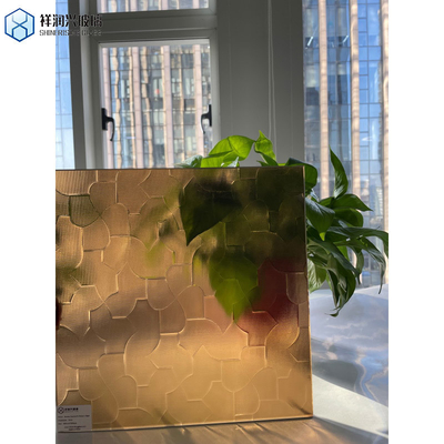 Glace flottante modèle de la flore en bronze ultra clair modèle de Karatachi verre avec consommation