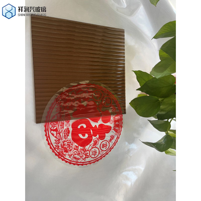 Personnalisé 4/5mm Clair / Bronze Rain / Bamboo Produit Pattern / Demande de verre figuré