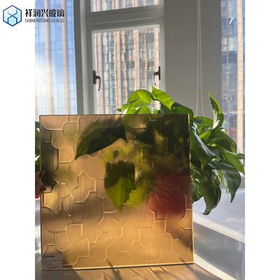 De couleur solide, verre flottant en bronze et verre à motif en bronze Excellent choix pour les meubles