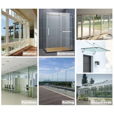 Épaisseur 10 mm Verre trempé flottant transparent Produit principal pour le verre de construction 5 mm Demande