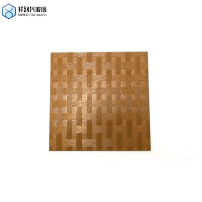4 mm extra clair miroir trempé vitrage écrasé carrés panneau miroir verre transparent