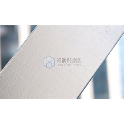 Livraison 7-14 jours après le dépôt SGS certifié verre transparent à motifs pour salle de douche