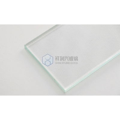 Verre solide très clair, texturé à flèche, à motifs, trempé, durci, décoratif, de sécurité