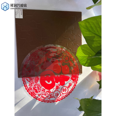 Verre à texture peinte décorative personnalisée de l'atelier