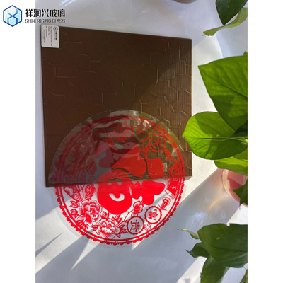 Verre à texture peinte décorative personnalisée de l'atelier