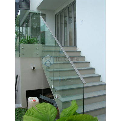 Balustrade en verre laminé durci de 8 mm 10 mm 12 mm avec service après-vente de 5 ans