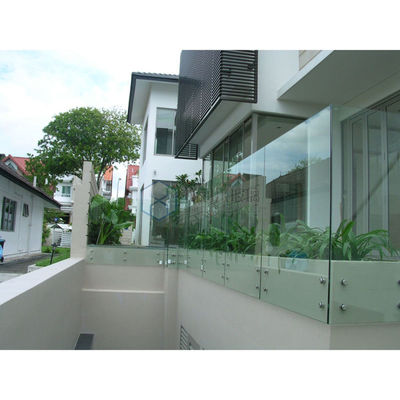 Standard déplié GB15763.2-2005 verre transparent verre durci pour balustrade 10 mm 12 mm